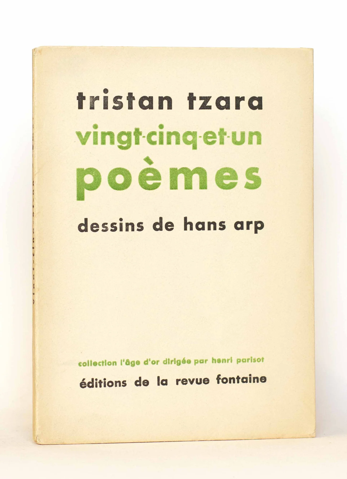 TZARA (Tristan). ARP (Hans). — Vingt-cinq et un poèmes. (Réf. 24631)