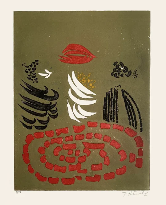 BRUNIDOR. Luca (Gherasim),  Fernandez (Agustin), Zeñartu (Enrique), Celan-Lestrange (Gisèle), Hérold (Jacques). — Brunidor 4. [Sept slogans ontophoniques]. (Réf. 24654)