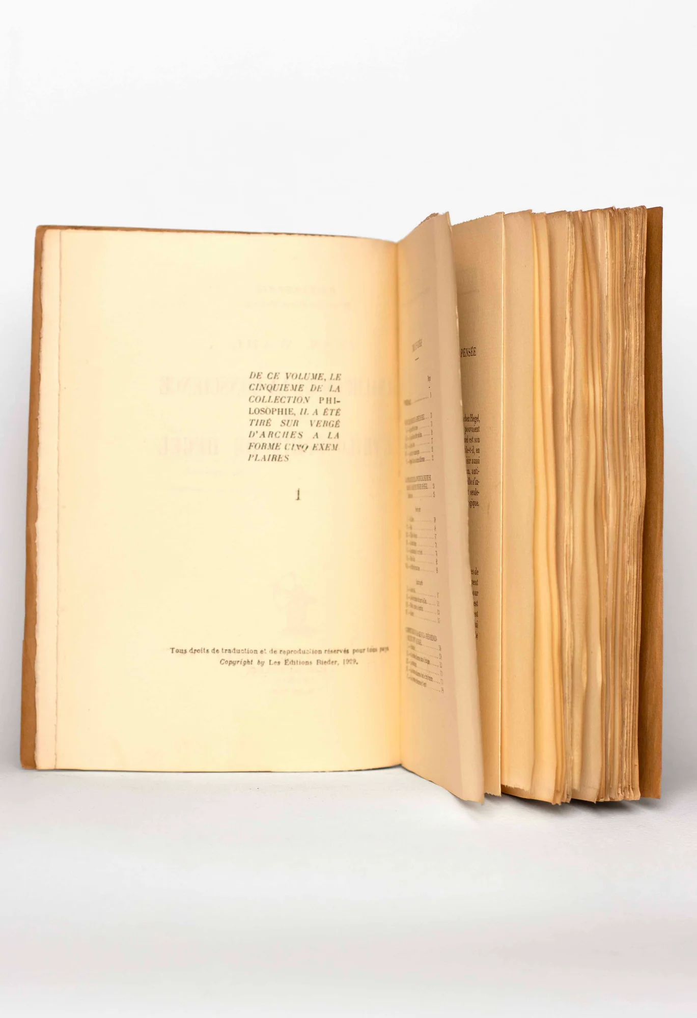 WAHL (Jean). — Le malheur de la conscience dans la philosophie de Hegel. (Réf. 24688)