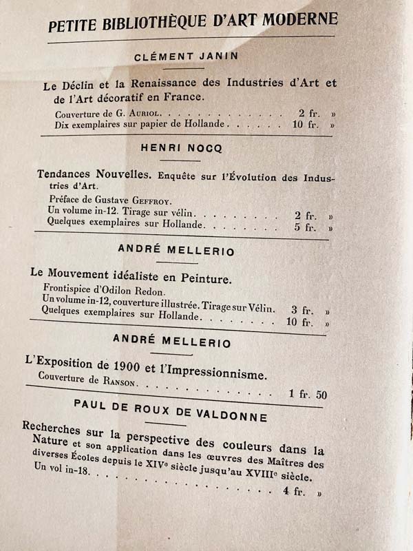 D’Eugène Delacroix au Néo-Impressionnisme. — planche 3