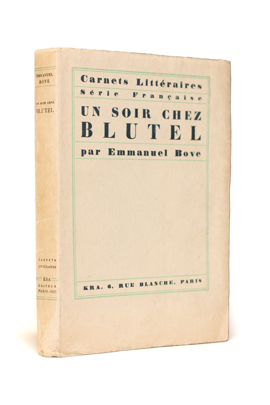 BOVE (Emmanuel). — Un soir chez Blutel. (Réf. 24774)
