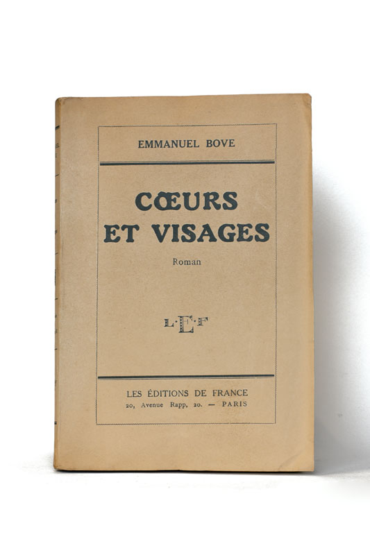 BOVE (Emmanuel). — Coeurs et visages. (Réf. 24775)