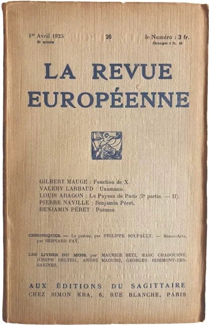 ARAGON (Louis). — Le Paysan de Paris. (Réf. 24832)