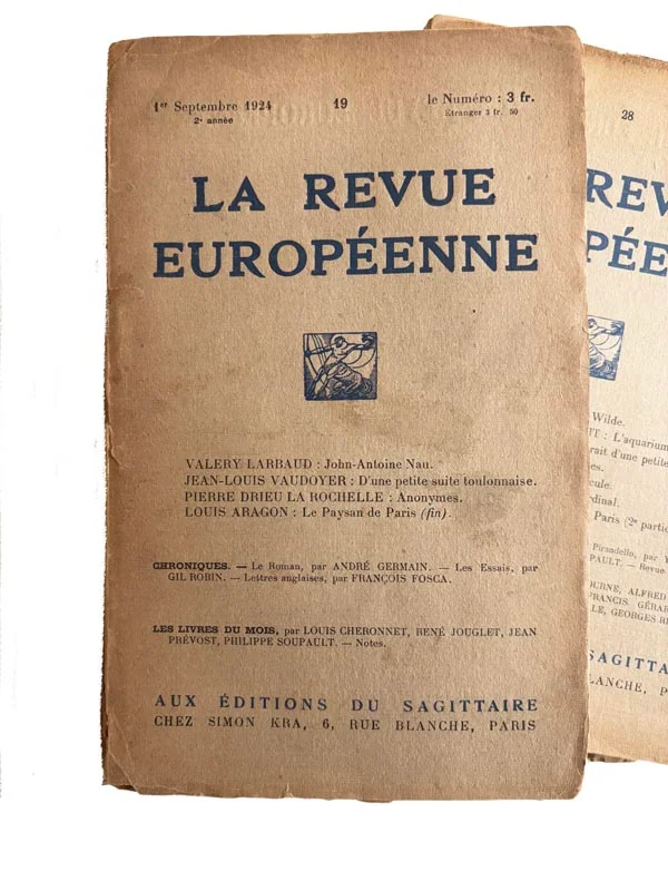 ARAGON (Louis). — Le Paysan de Paris. (Réf. 24832)