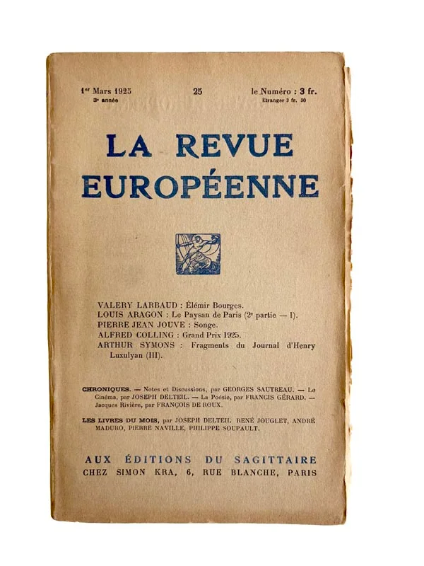 ARAGON (Louis). — Le Paysan de Paris. (Réf. 24832)