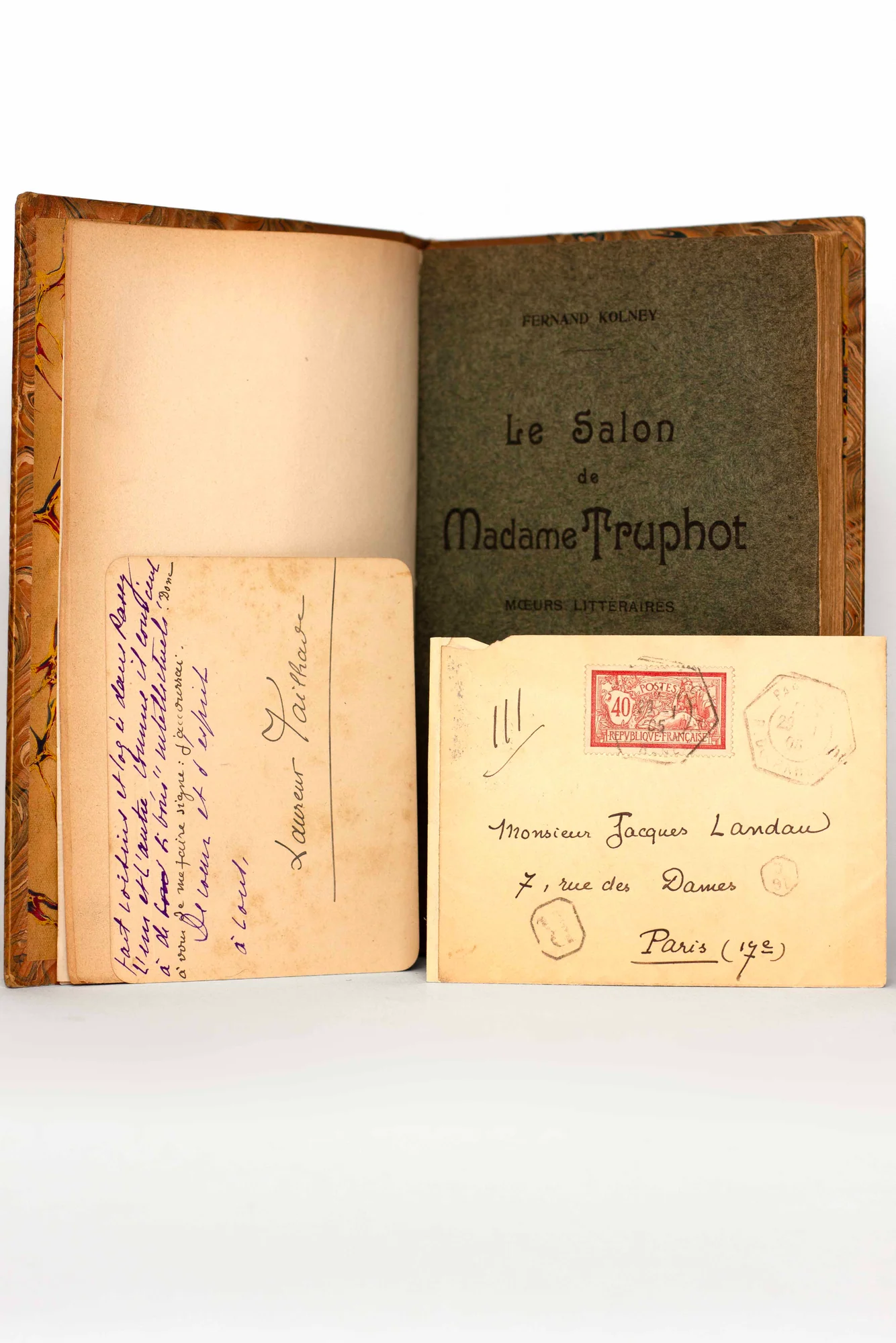 KOLNEY (Fernand). — Le salon de Madame Truphot, moeurs littéraires. (Réf. 24892)