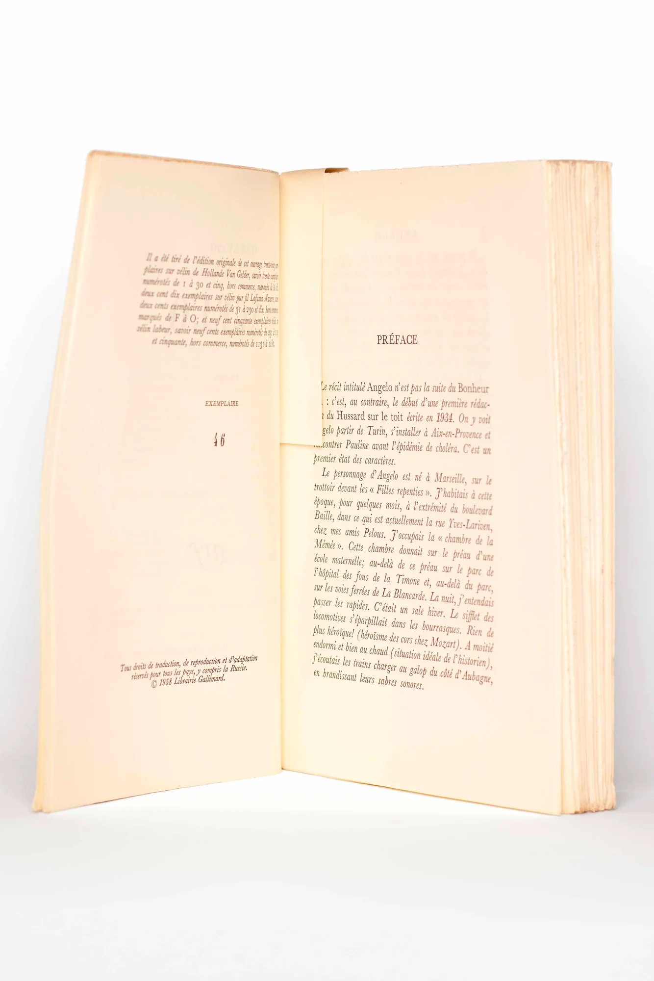 GIONO (Jean). — Angelo. (Réf. 25015)