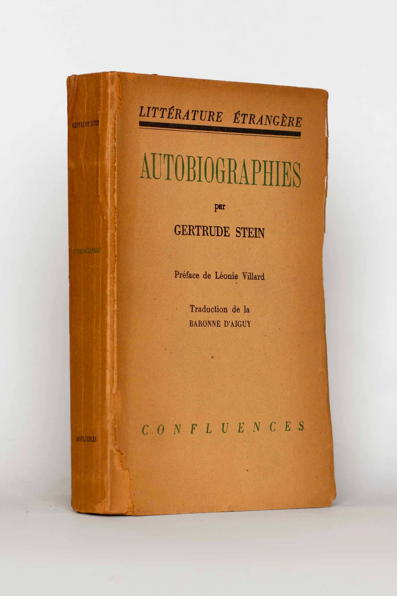 STEIN (Gertrude). — Autobiographies. (Réf. 25082)