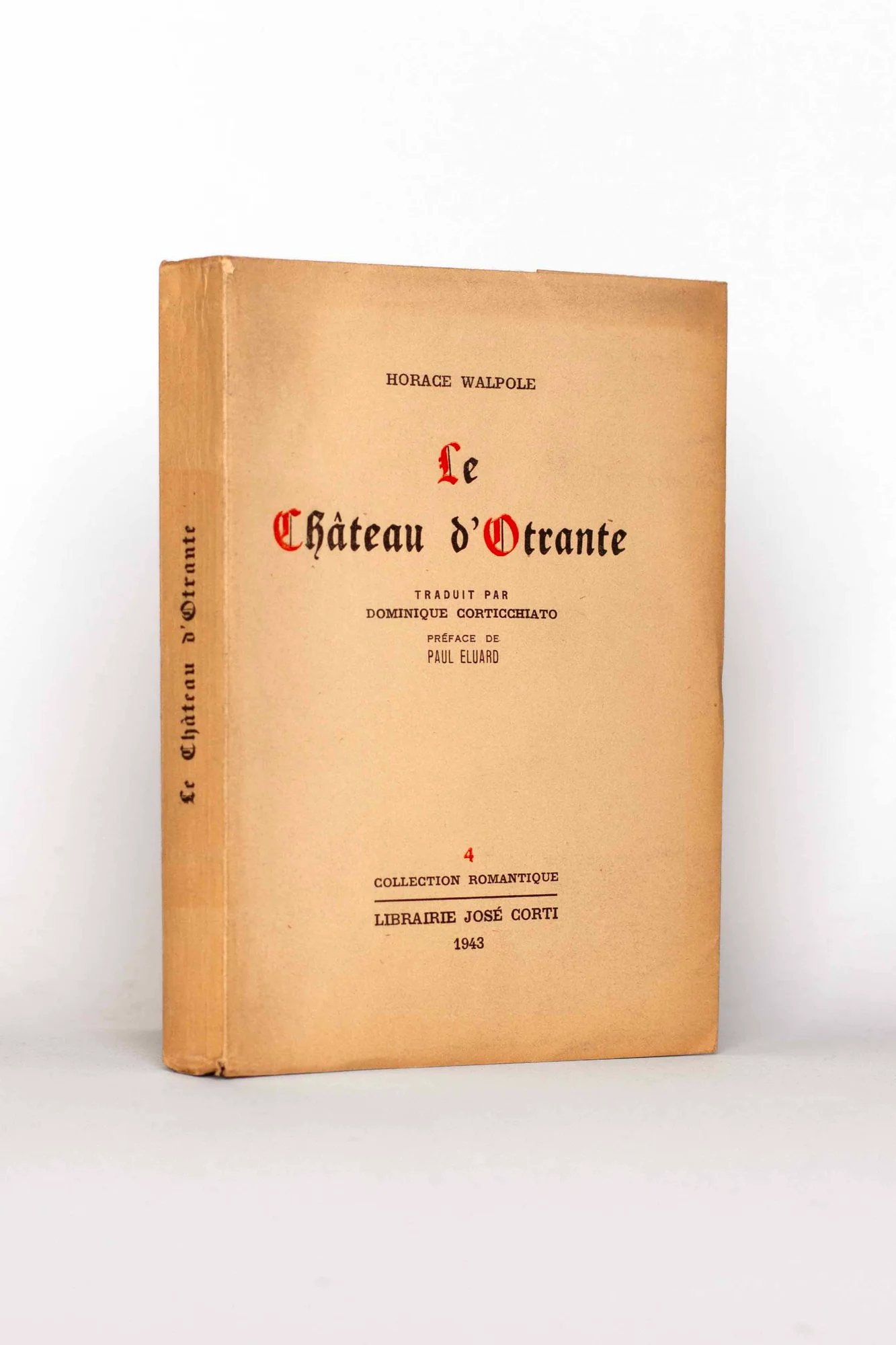 WALPOLE (Horace). — Le chateau d’Otrante. (Réf. 25104)