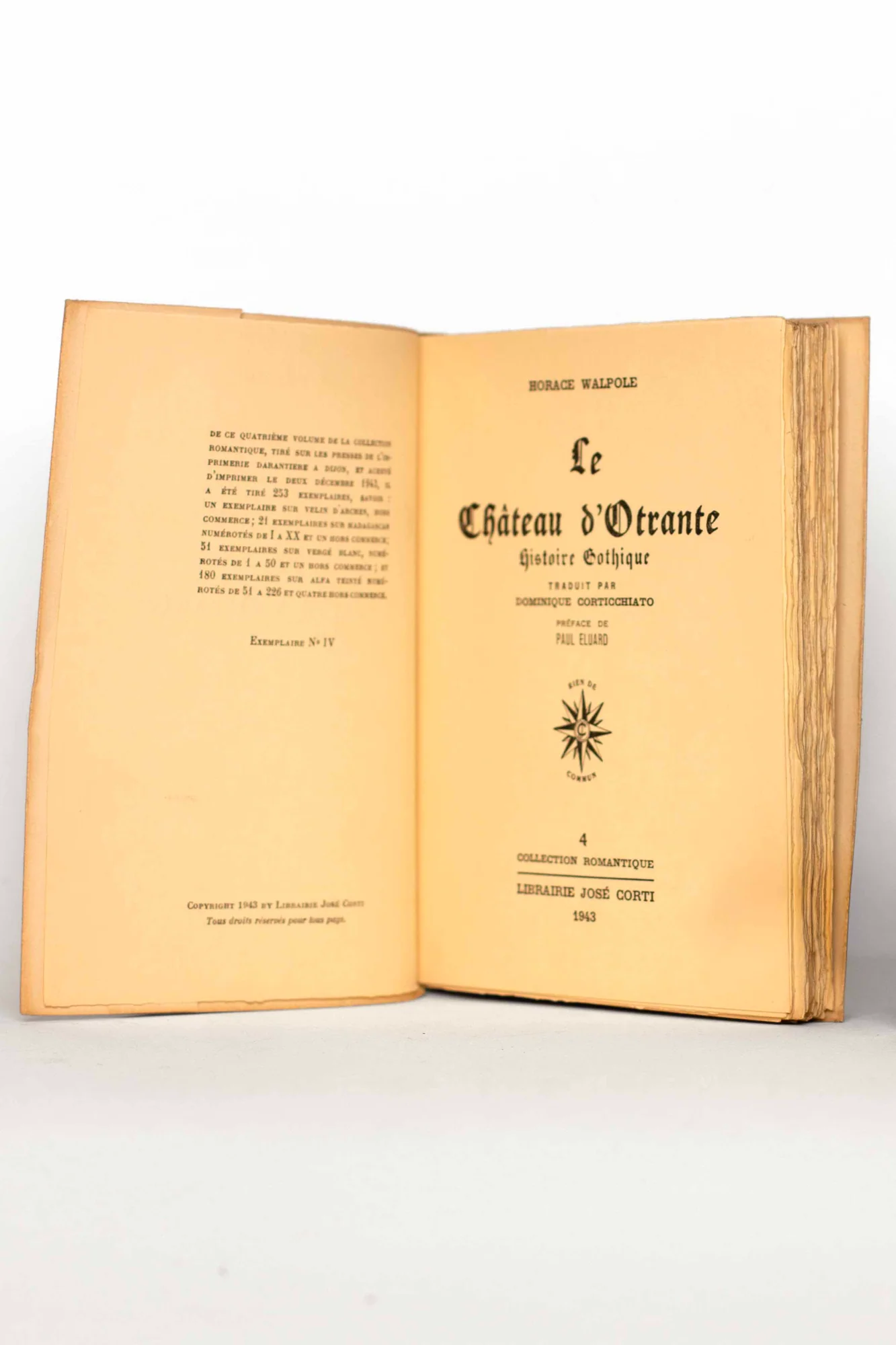 WALPOLE (Horace). — Le chateau d’Otrante. (Réf. 25104)