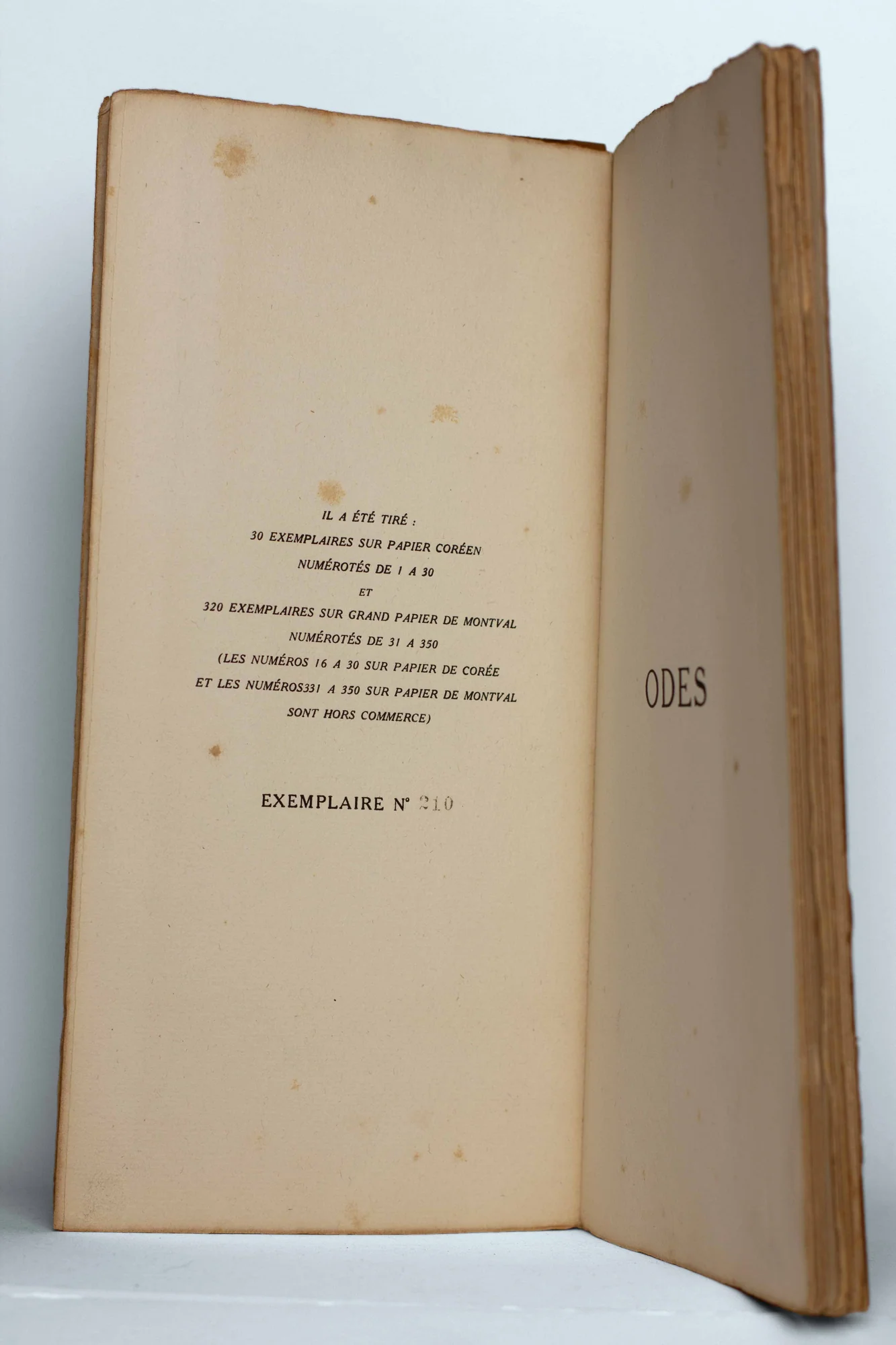 SEGALEN (Victor). — Odes. (Réf. 25114)