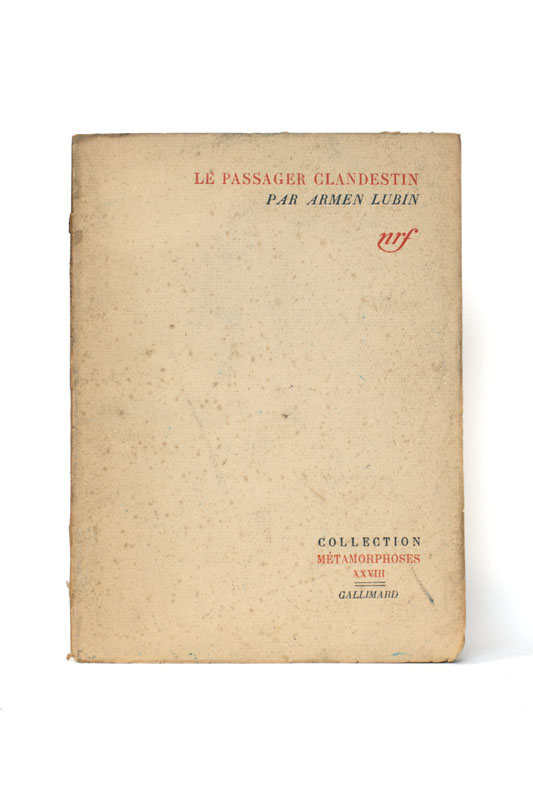 LUBIN (Armen). — Le passager clandestin. (Réf. 25223)