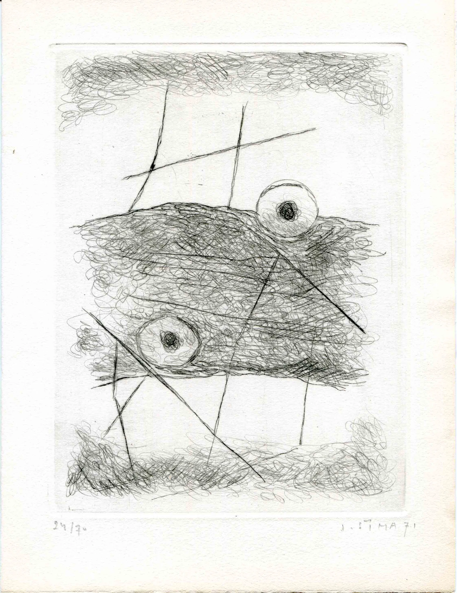 SIMA (Joseph). MUSIC (Zoran). LUNVEN (François). QUEVY (Ghislain). ALEJANDRO (Ramon). REVUE. - FRAGMENT. — Fragment n°2. (Réf. 25556)