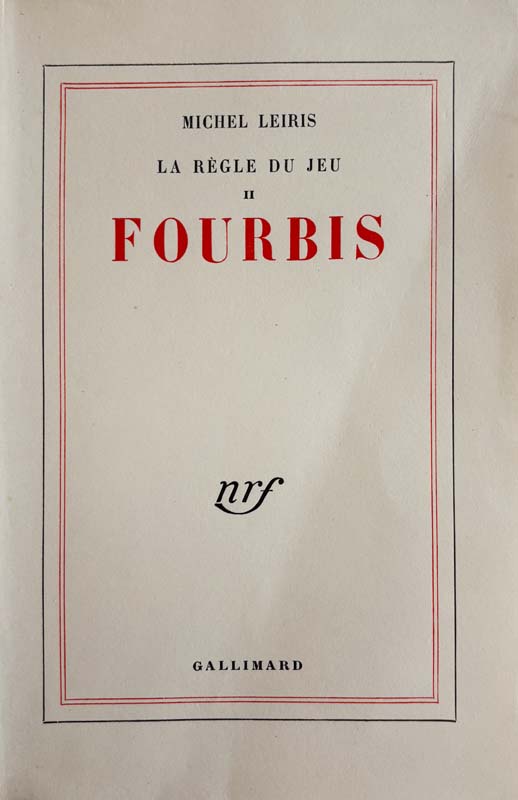La Règle du jeu. I Biffures, II Fourbis, III Fibrilles, IV Frêle bruit. — planche 3