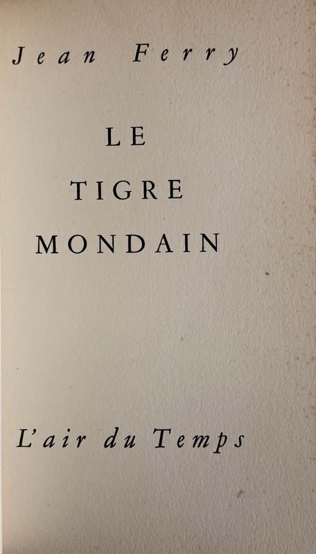 Le Tigre Mondain. — planche 3