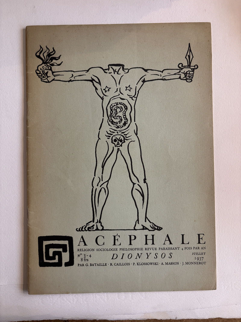 (BATAILLE). ACEPHALE. Gérant: Georges Bataille. — ACÉPHALE. (Réf. 25753)