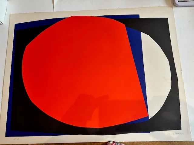 PANE (Gina). — Lithographie intemporelle I. 1970. Lithographie originale en couleurs. (Réf. 25766)