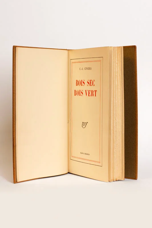 CINGRIA (Charles-Albert). — Bois sec bois vert. (Réf. 25857)