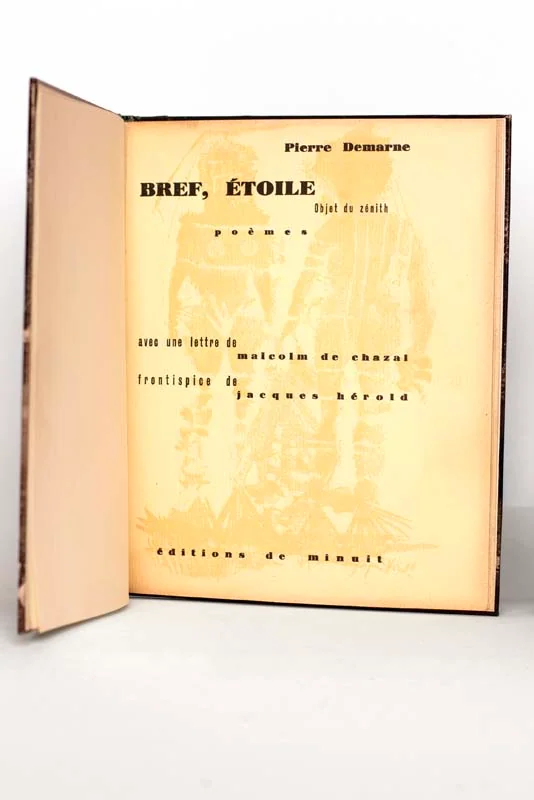 DEMARNE (Pierre). — Bref, étoile (Objet du zénth). (Réf. 25877)