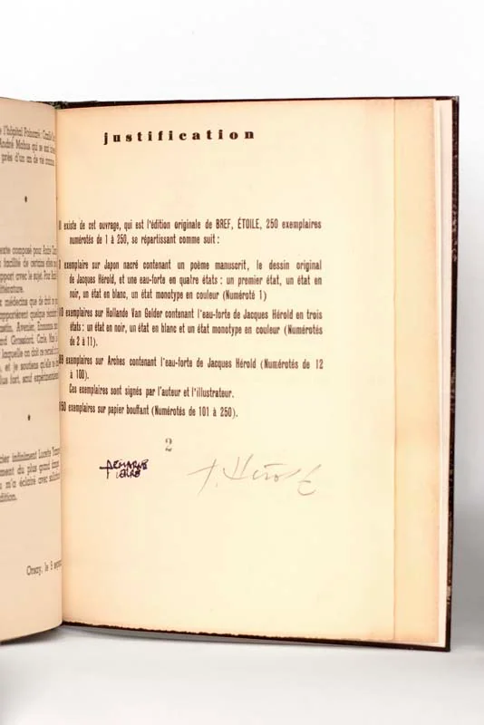 DEMARNE (Pierre). — Bref, étoile (Objet du zénth). (Réf. 25877)