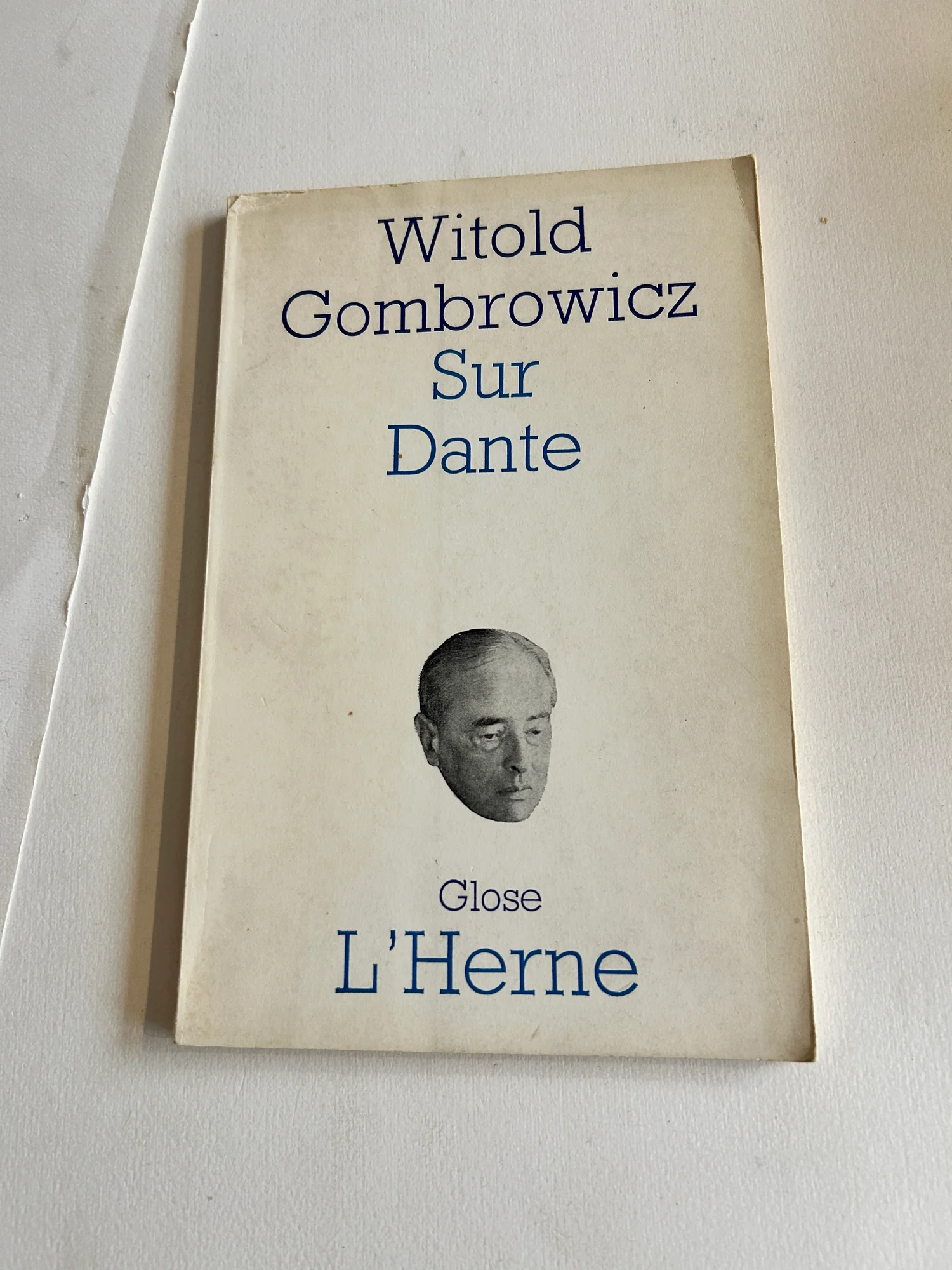 GOMBROWICZ (Witold). — Sur Dante. (Réf. 25898)