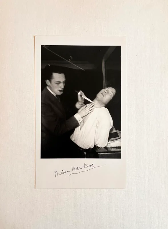 DAUMAL (René). GILBERT-LECOMTE (Roger). HARFAUX (Artür). — Photographie originale signée. (Réf. 25922)