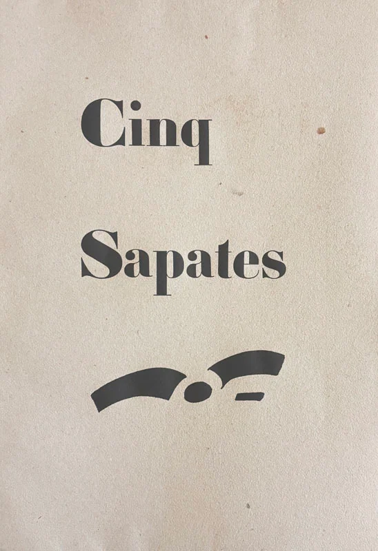 BRAQUE (Georges). PONGE (Francis). — Cinq Sapates. (Réf. 25930)