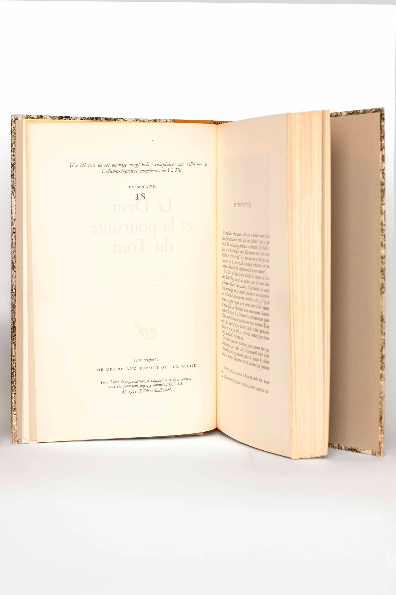 ROLFE (Frederick). Baron CORVO. — Le désir et la poursuite du tout. (Réf. 25934)