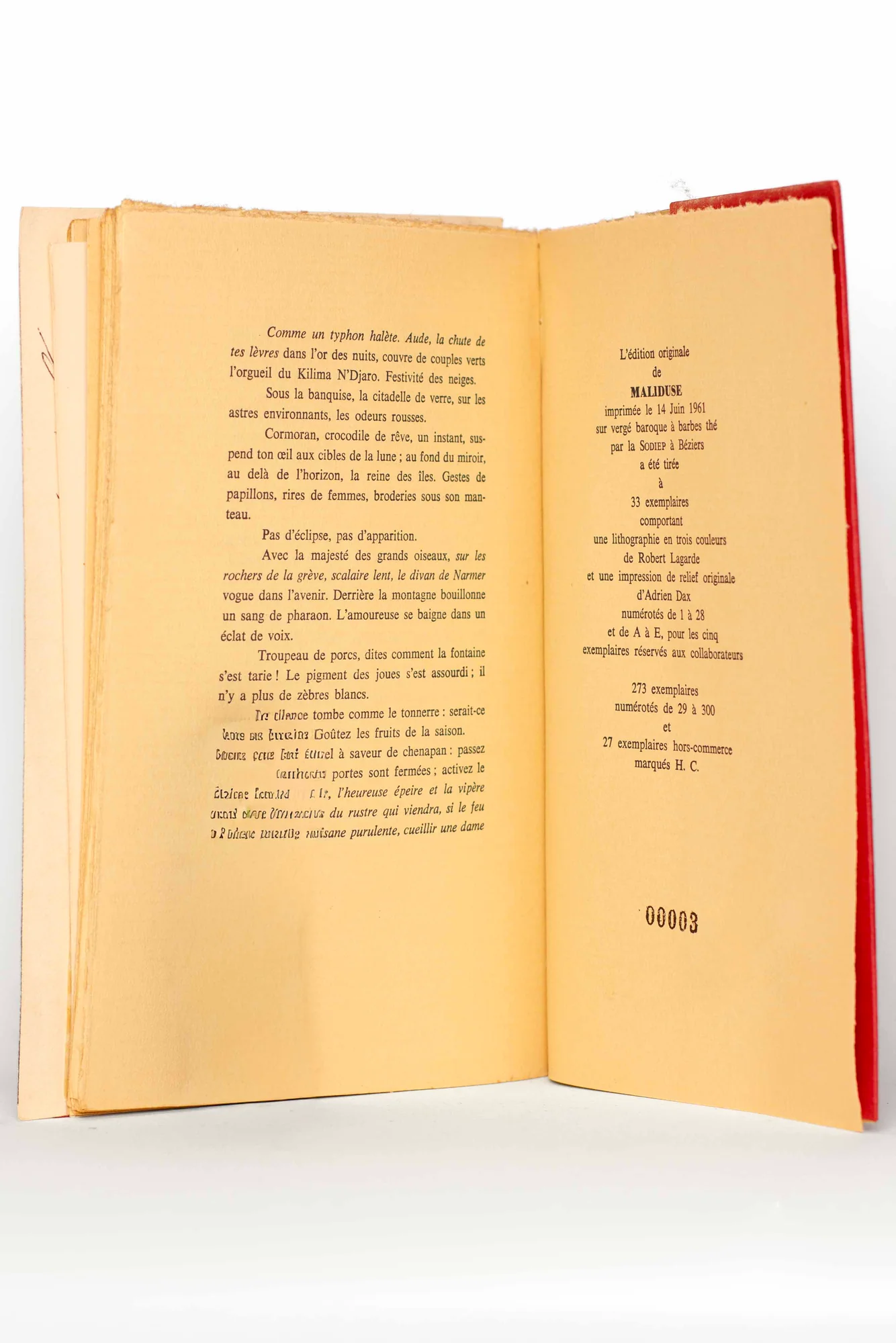 CABANEL (Guy). DAX (Adrien). PARENT (Mimi). LAGARDE (Robert). — Maliduse. (Réf. 25939)