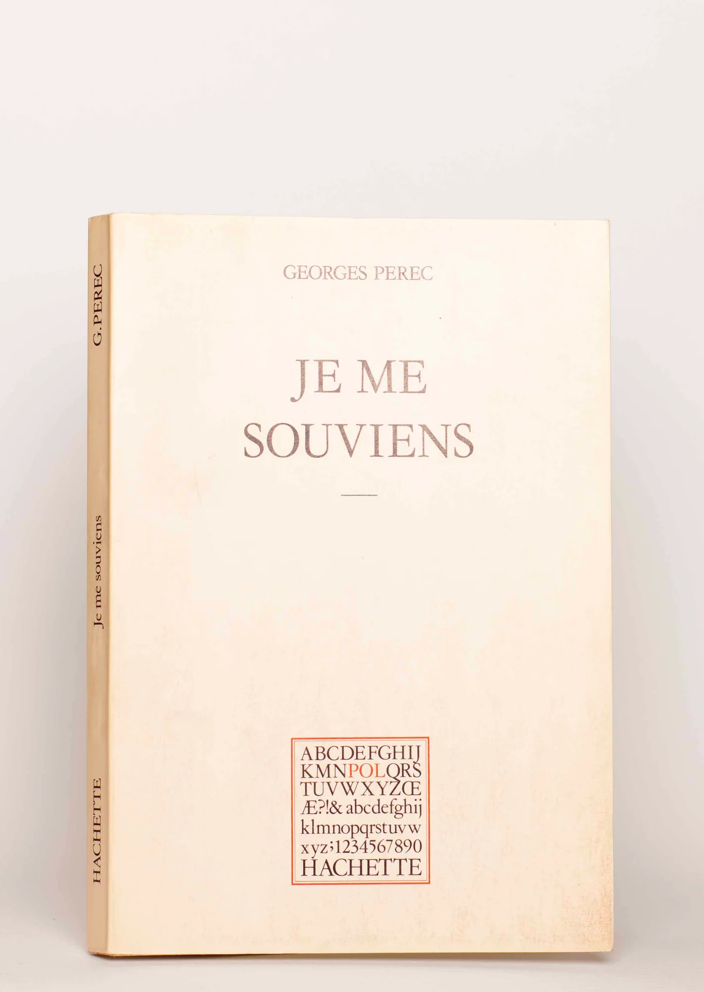 PEREC (Georges). — Je me souviens. (Réf. 26004)
