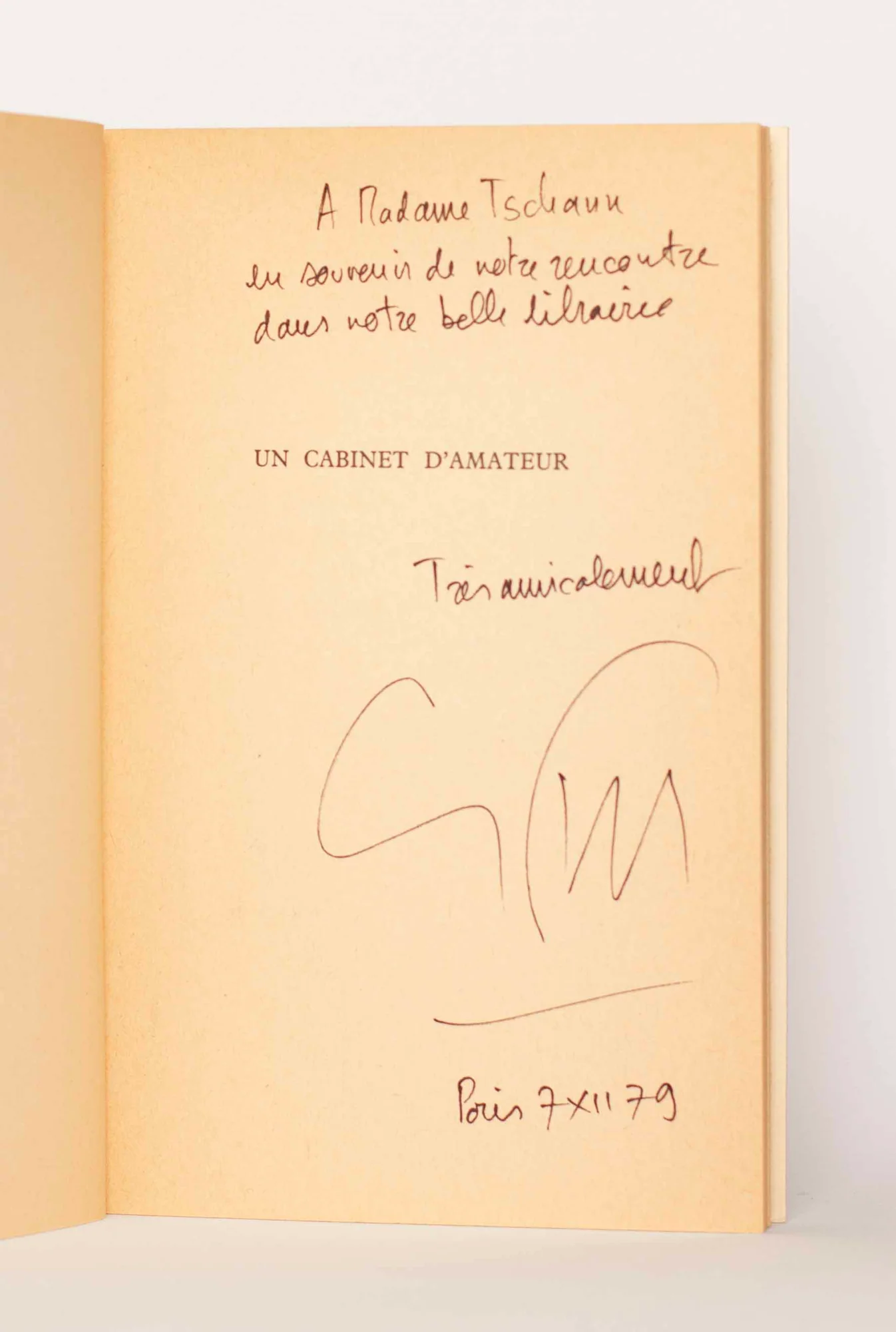 PEREC (Georges). — Un Cabinet d'amateur. Histoire d'un tableau. (Réf. 26006)