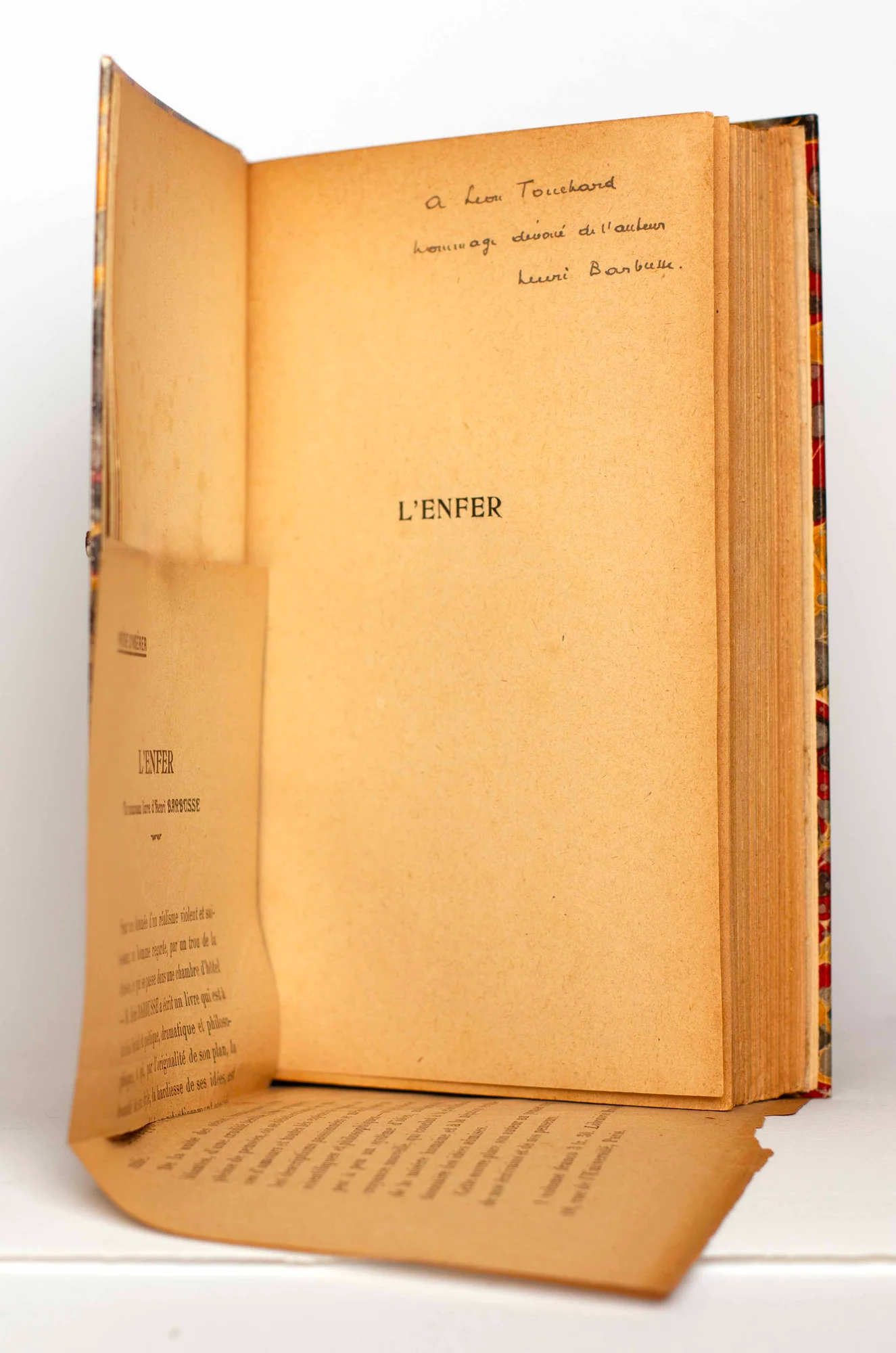 BARBUSSE (Henri). — L'Enfer. (Réf. 26013)