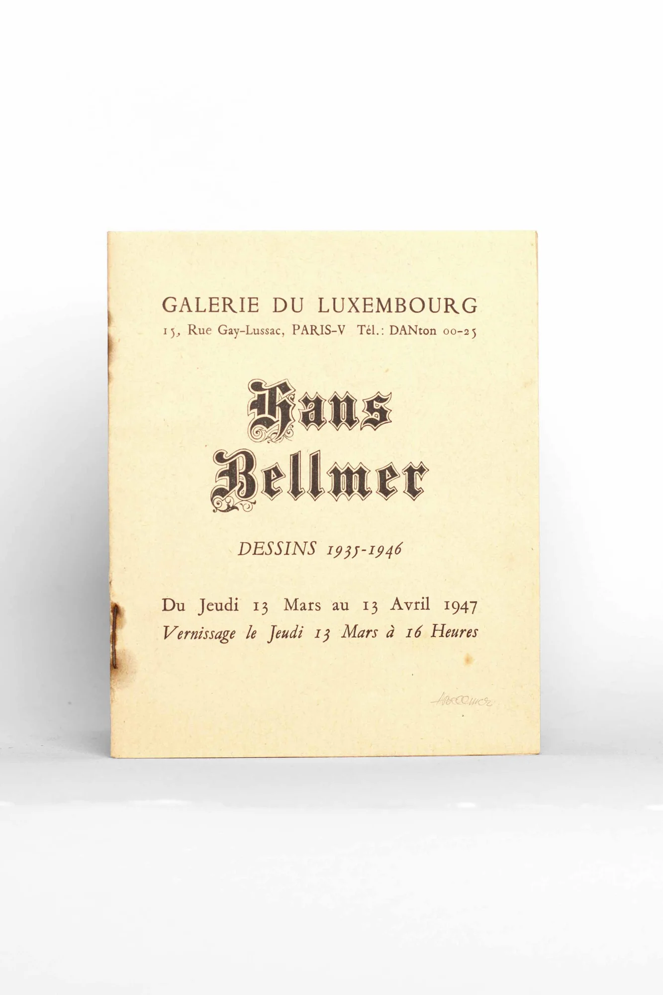 BELLMER (Hans). — Hans Bellmer: Dessins 1935-1946. (Réf. 26026)