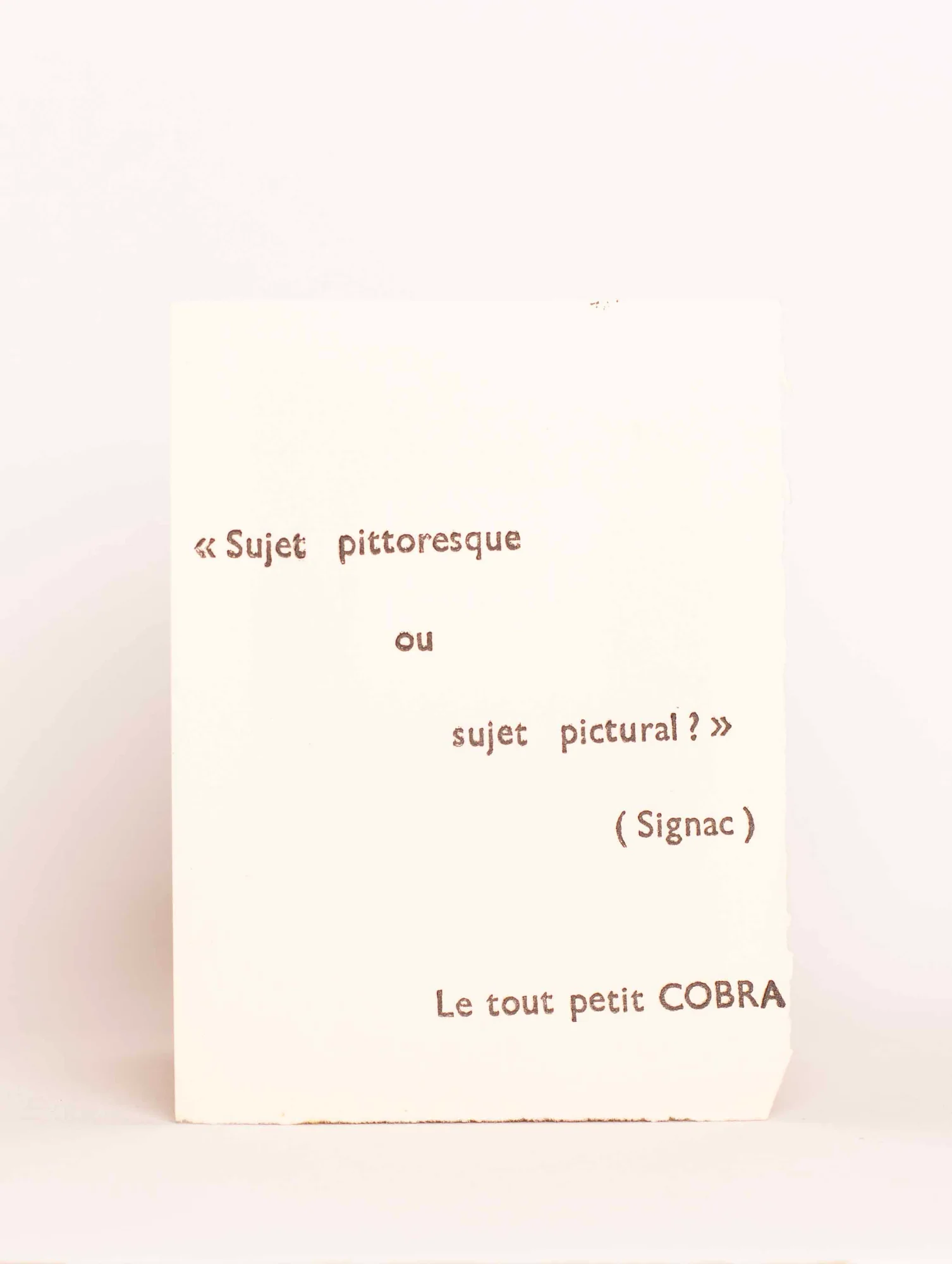 LE PETIT COBRA. — Le Petit Cobra. N° 4. (Réf. 26035)