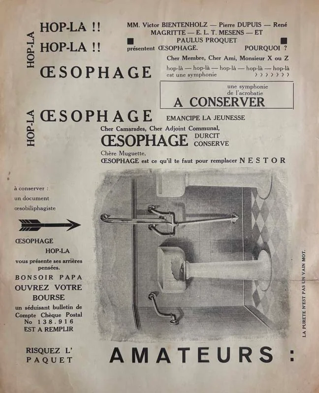 (REVUE). OESOPHAGE N° 1 (Période). — Oesophage n° 1 (Période). (Réf. 26071)