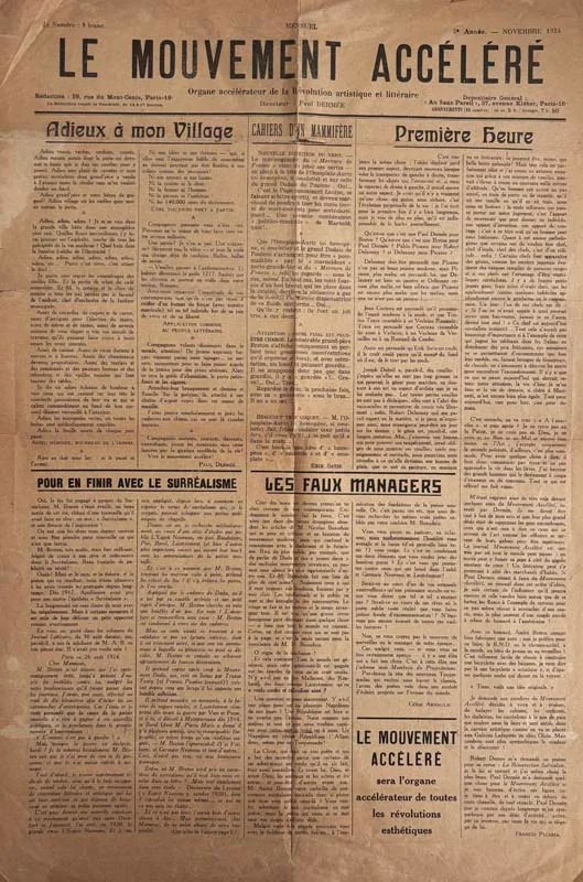 (REVUE). INTERVENTIONS. LE MOUVEMENT ACCELERE. — Interventions 1-2. Le Mouvement accéléré. (Réf. 26072)