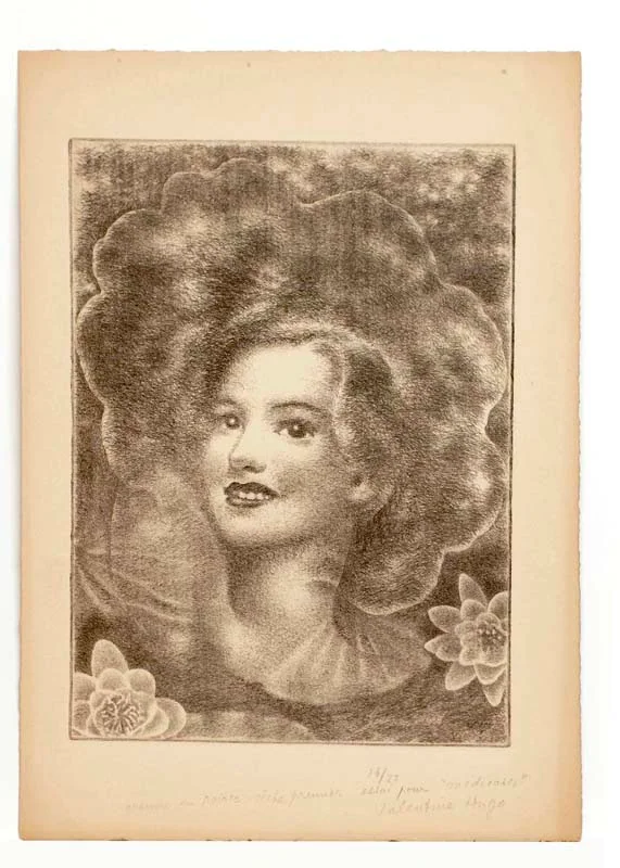 HUGO (Valentine). ELUARD (Paul). — Deux gravures projets pour Médieuses. (Réf. 26076)