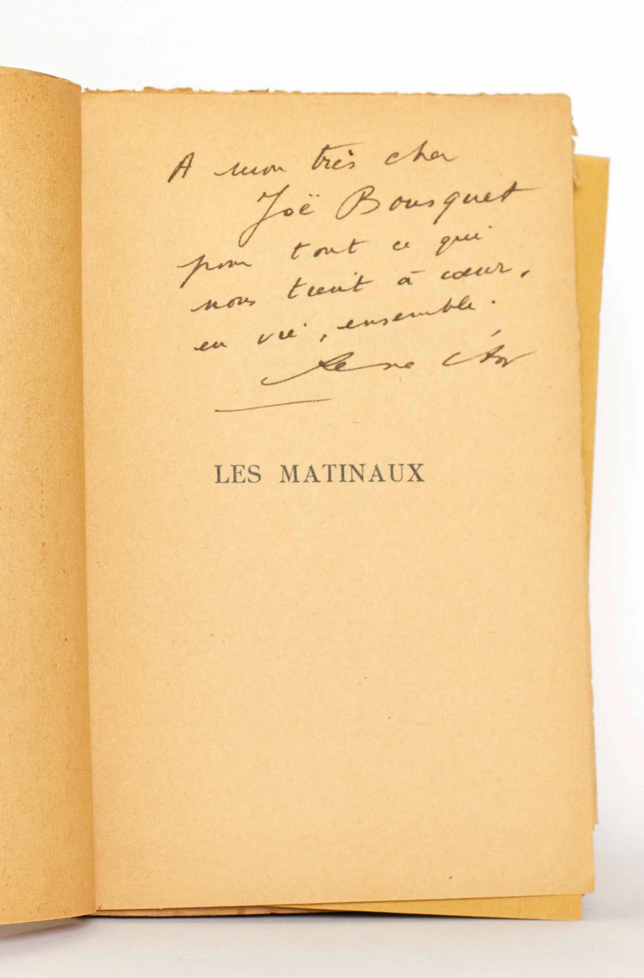 CHAR (René). — Les matinaux. (Réf. 26109)