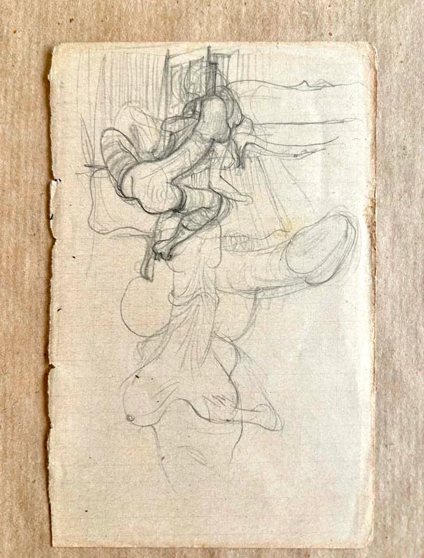 BELLMER (Hans). — Femme-phallus. (Réf. 26151)