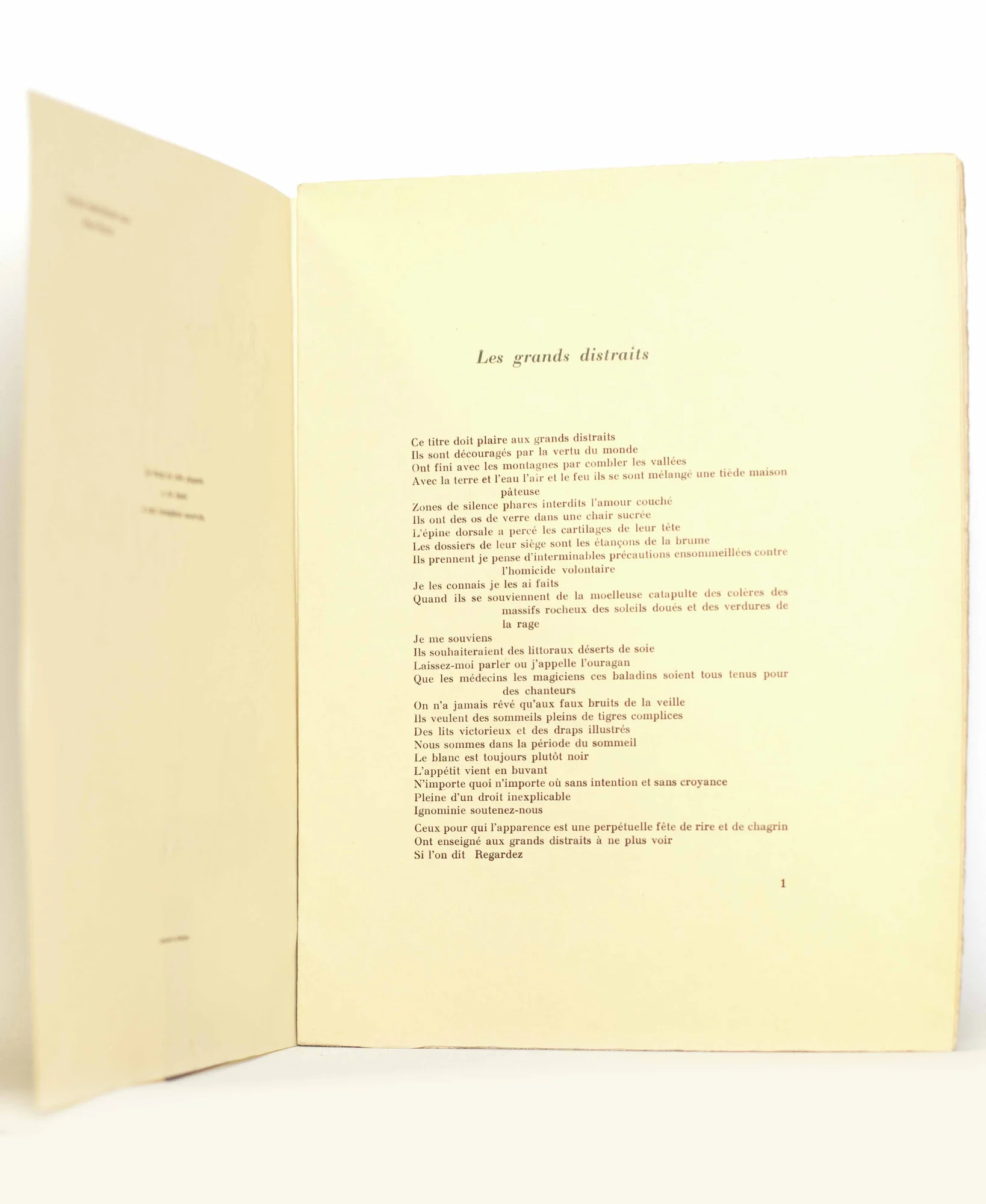SCUTENAIRE (Jean). MAGRITTE (René). — Frappez au miroir. Poëmes. (Réf. 26172)