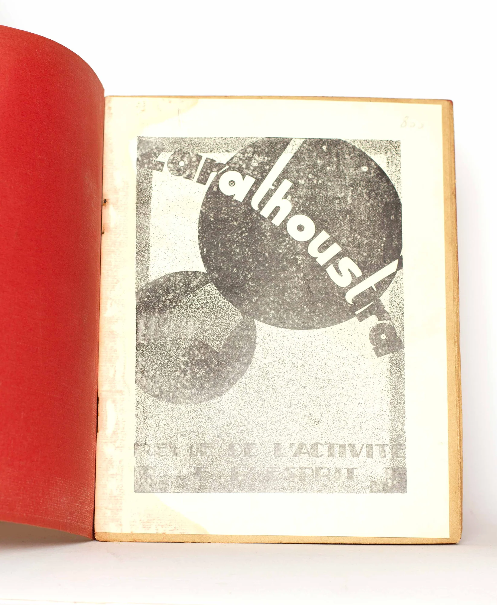 ZARATHOUSTRA. — Revue de l’Activité de l’Esprit. (Réf. 7756)